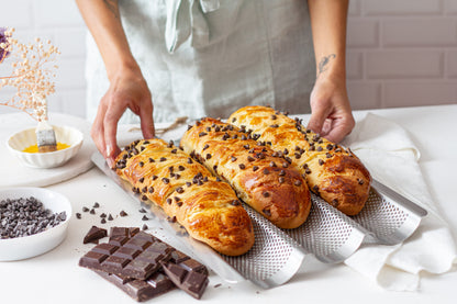 De Buyer Air System Perforated Stainless Steel Baguette Tray