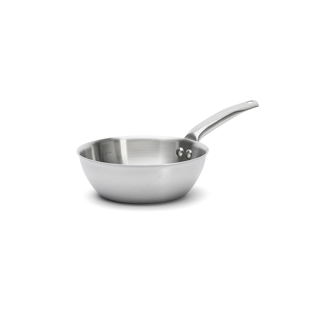 De Buyer Alchimy 3-Ply S/S Rounded Saute Pan (Excluding Lid)