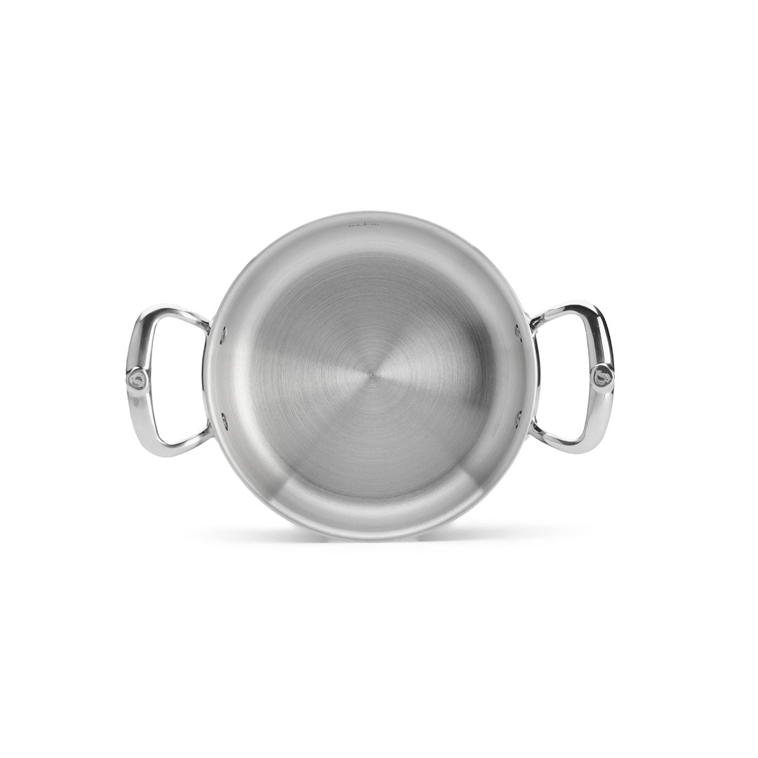 De Buyer Affinity 5-Ply S/S Double Handle Straight Side Saute Pan With Lid