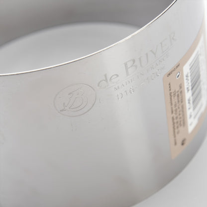 De Buyer S/S High Side Cake Ring For Panettone, Wedding Cakes Etc