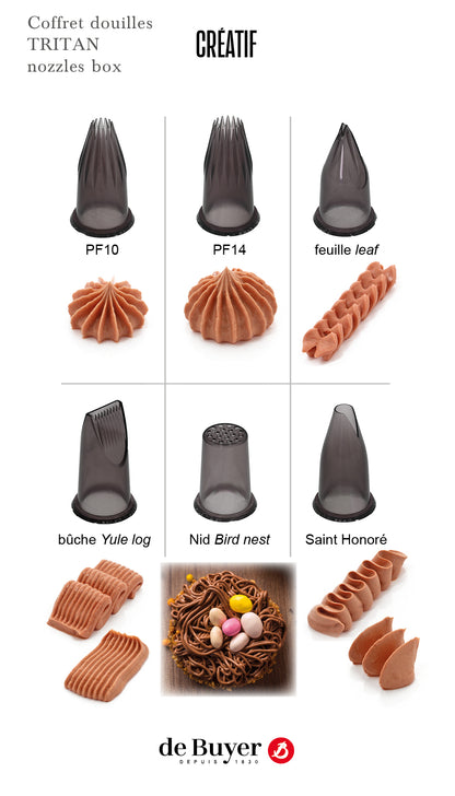 De Buyer Tritan Piping Nozzles Set