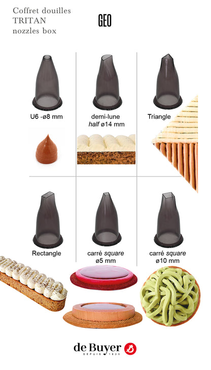 De Buyer Tritan Piping Nozzles Set