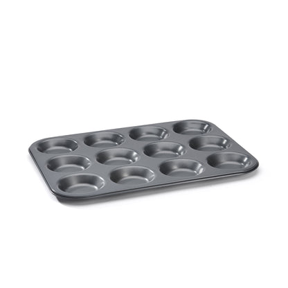 De Buyer Non-Stick Steel Tartlet Tray (12 Holes)