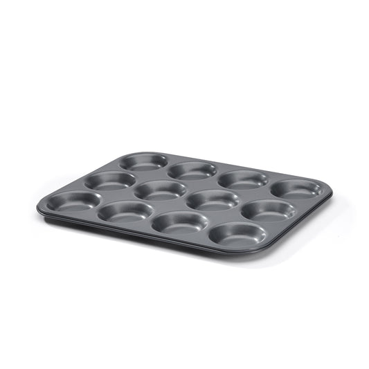 De Buyer Non-Stick Steel Tartlet Tray (12 Holes)