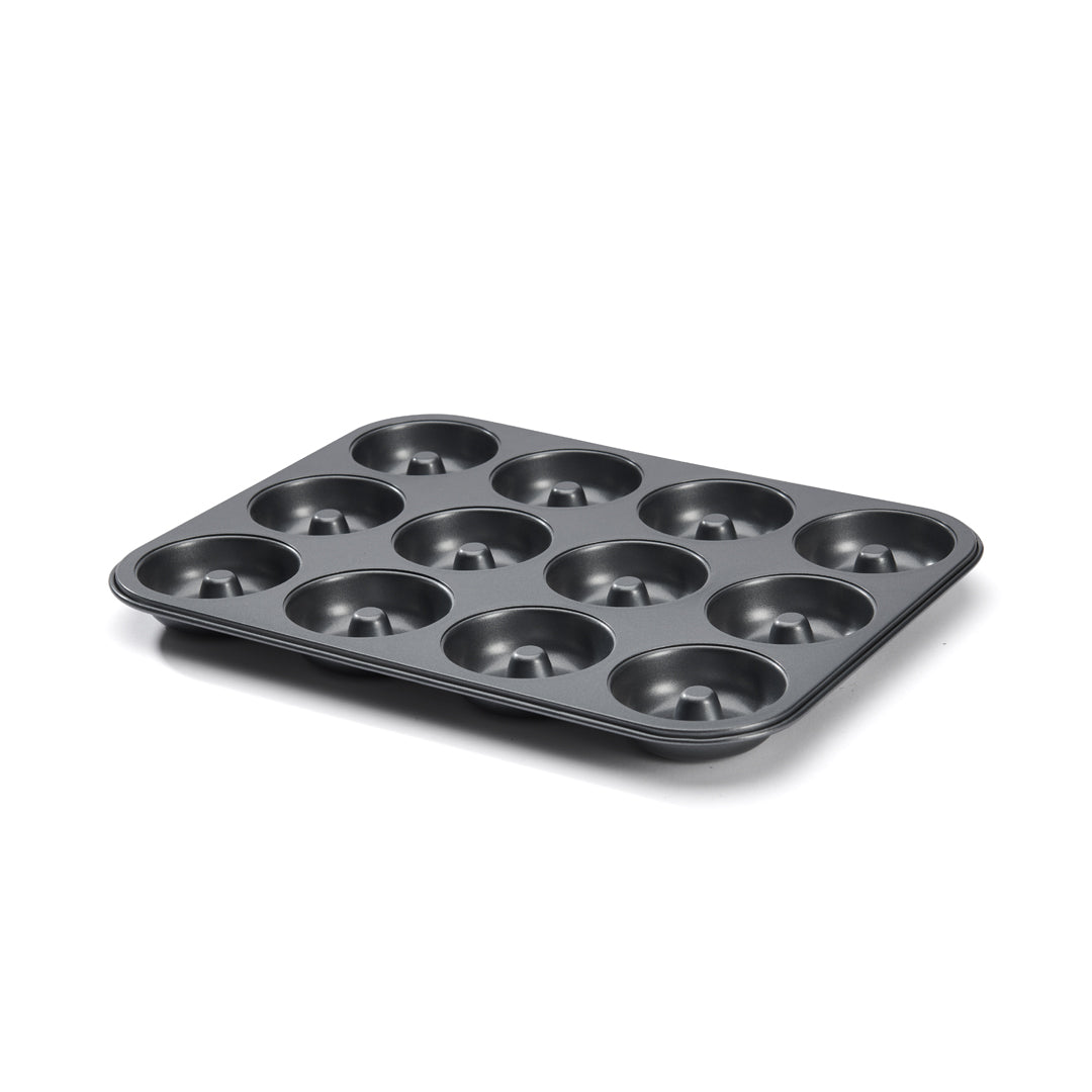 De Buyer Non-Stick Steel Savarin Tray (12 Holes)