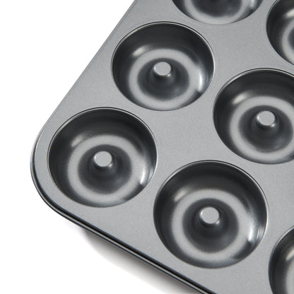 De Buyer Non-Stick Steel Savarin Tray (12 Holes)