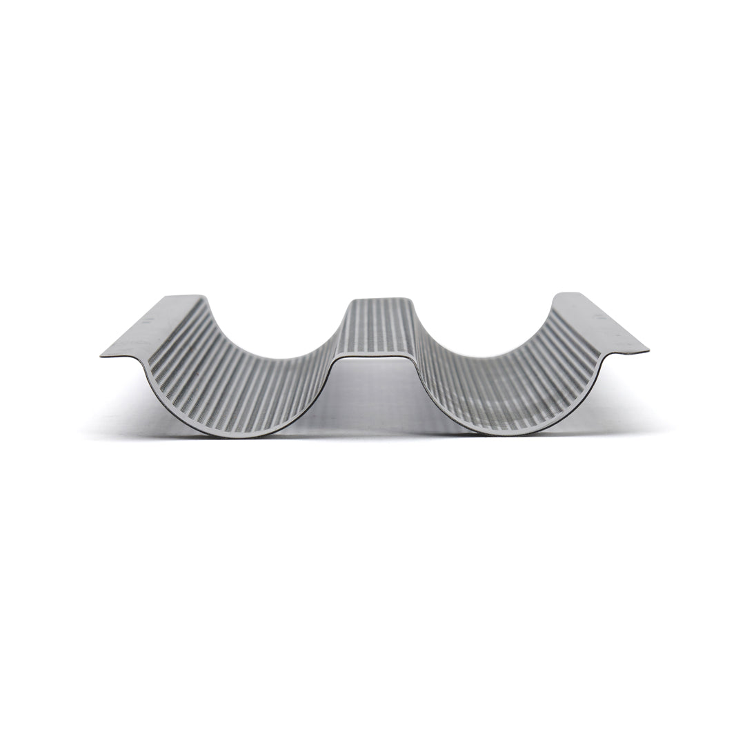 De Buyer Perforated Steel Non-Stick Baguette Tray