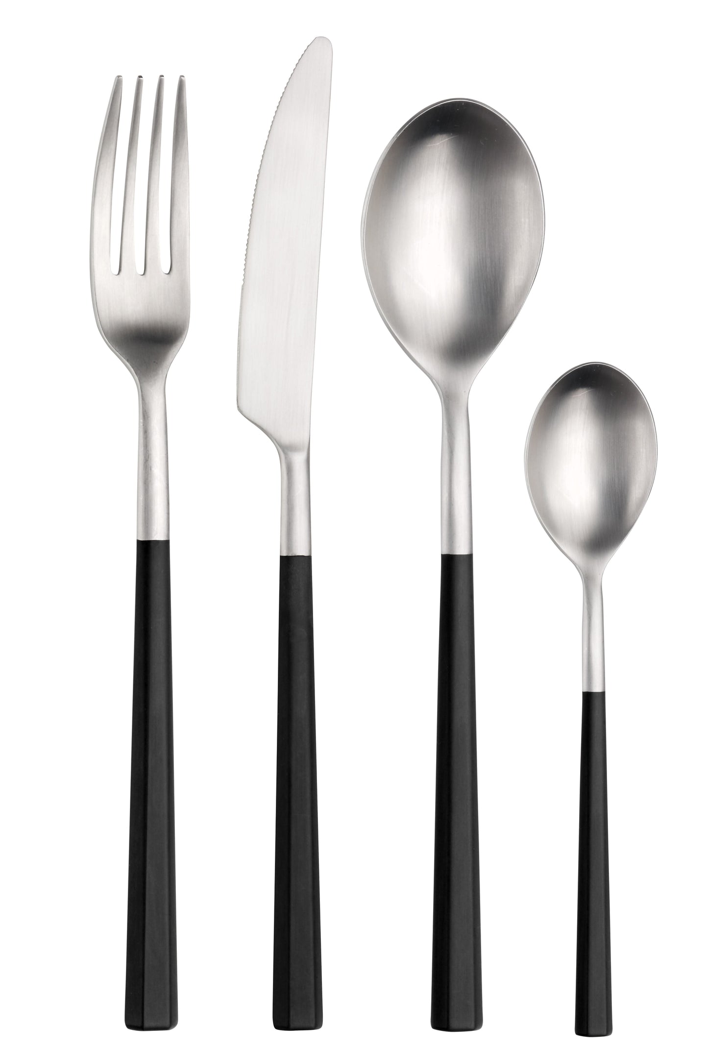 Pintinox Hive 18/10 + SPS Forged Silver/Black