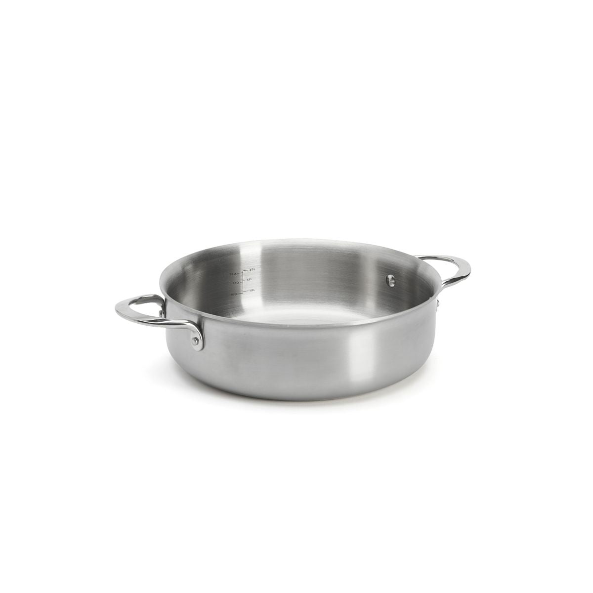 De Buyer Alchimy 3-Ply S/S Double Handle Straight Saute Pan (Excluding Lid)
