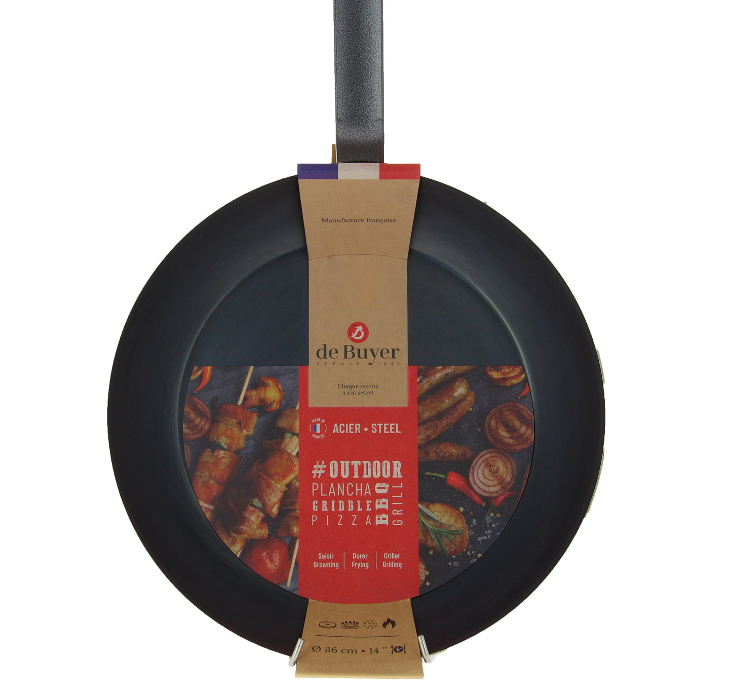 De Buyer Outdoor Blue Steel Frying Pans (Pack Of 3)