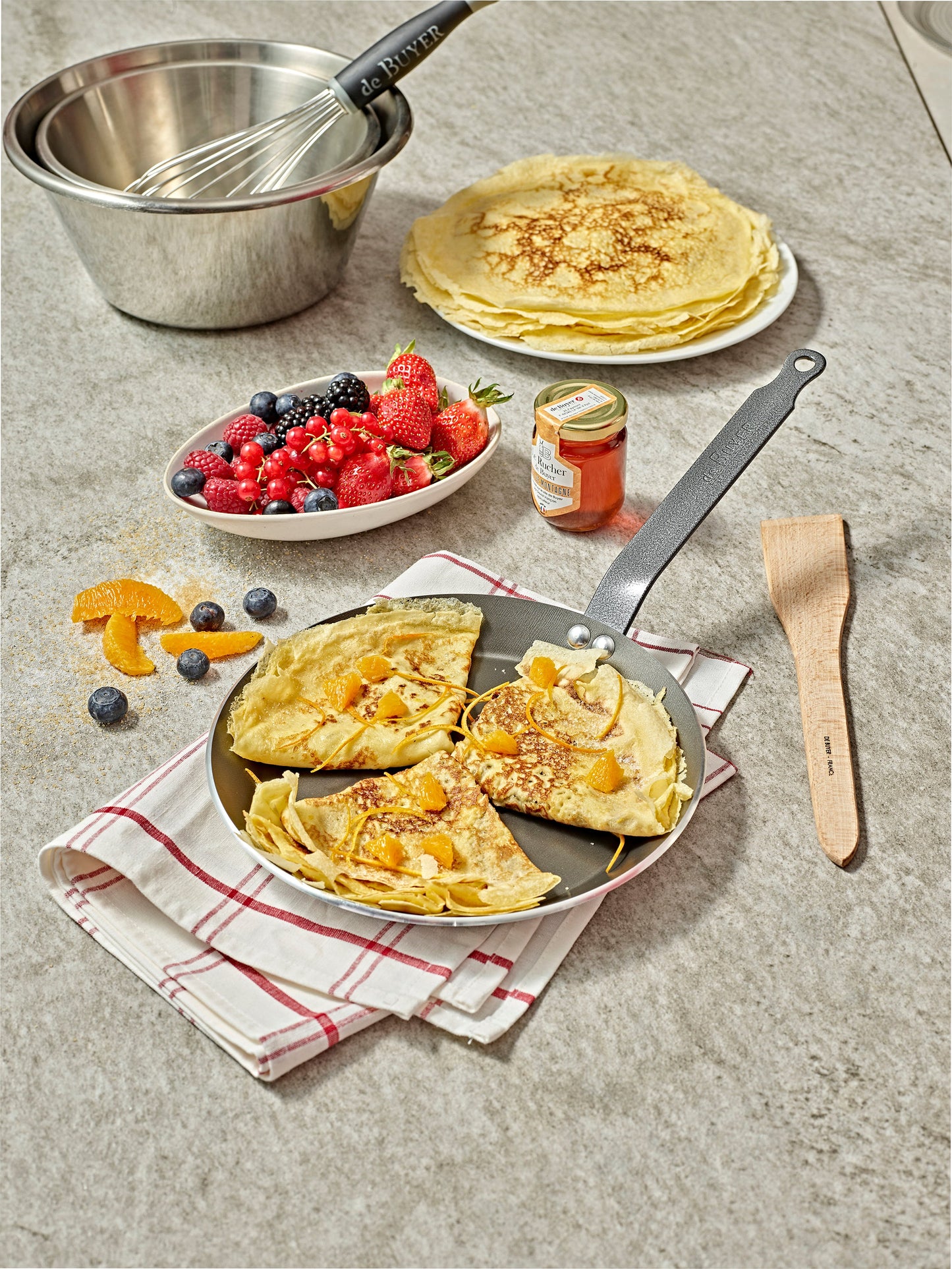 De Buyer Choc Resto Induction Non-Stick Crepe Pan (Singles)