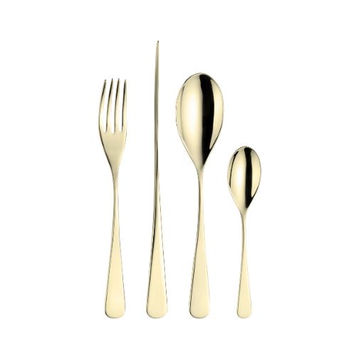 Pintinox Audrey 18/10 Treasure Champagne Finish Cutlery (Pack of 12)