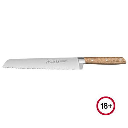 32 Dumas Signature 20cm / 8" Serrated Bread Knife Holm Oak