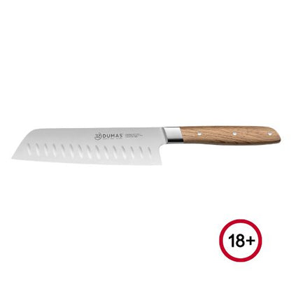 32 Dumas Signature 18cm / 7" Santoku Knife Holm Oak
