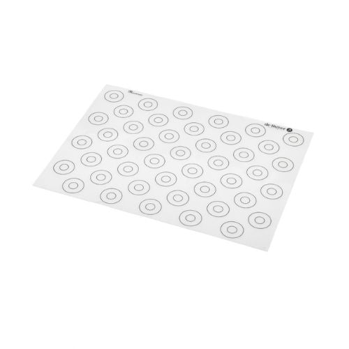 De Buyer Silicon Pastry Mat with 44 Macaron Markings 40cm x 30cm