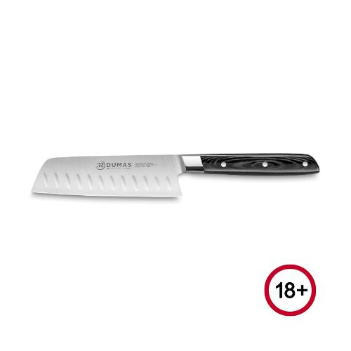 32 Dumas Signature 13cm / 5" Mini-Santoku Knife Black Micarta