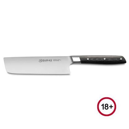 32 Dumas Signature 16cm / 6" Nakiri Knife Black Micarta