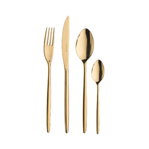 Pintinox Olivia 18/10 Treasure Gold (Pack Of 12)